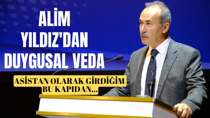 Alim Yıldız'dan Duygusal Veda! Asistan Olarak Girdiğim Bu Kapıdan... 