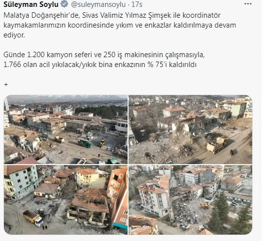 Bakan Soylu’dan  Şimşek’e Övgü