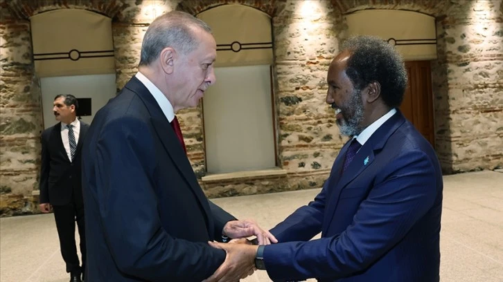 Cumhurbaşkanı Erdoğan Somali Cumhurbaşkanı Mahmud ile Görüştü