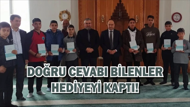 Doğru Cevabı Bilenler Hediyeyi Kaptı!