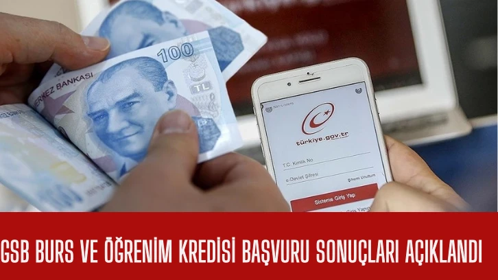 GSB Burs ve Öğrenim Kredisi Başvuru Sonuçları Açıklandı