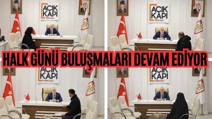   Sivas'ta Açık Kapı, Halk Günü Buluşmaları Devam Ediyor