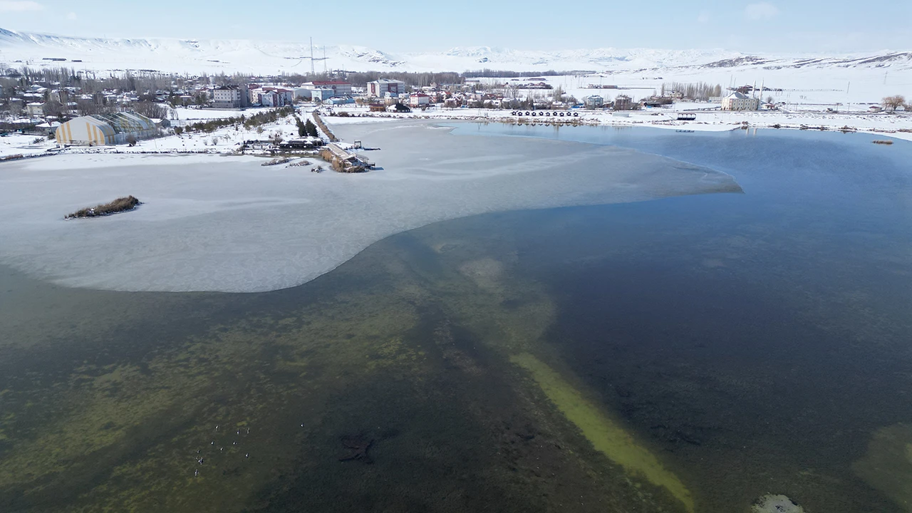 Kar Yağışı, Sivas’ta Kuruma Riski Altındaki Göle 'Can Suyu' Oldu