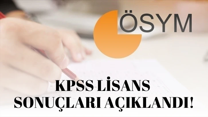 KPSS Lisans Sonuçları Açıklandı!