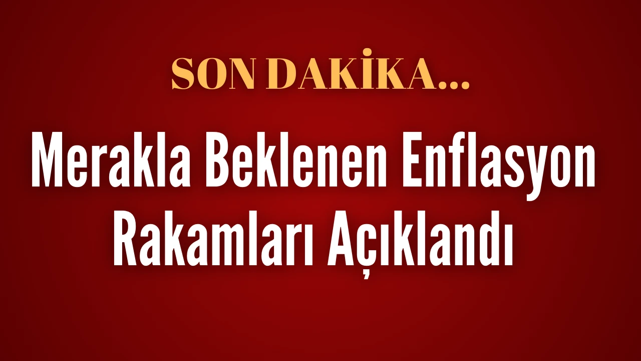 Merakla Beklenen Enflasyon Rakamları Açıklandı