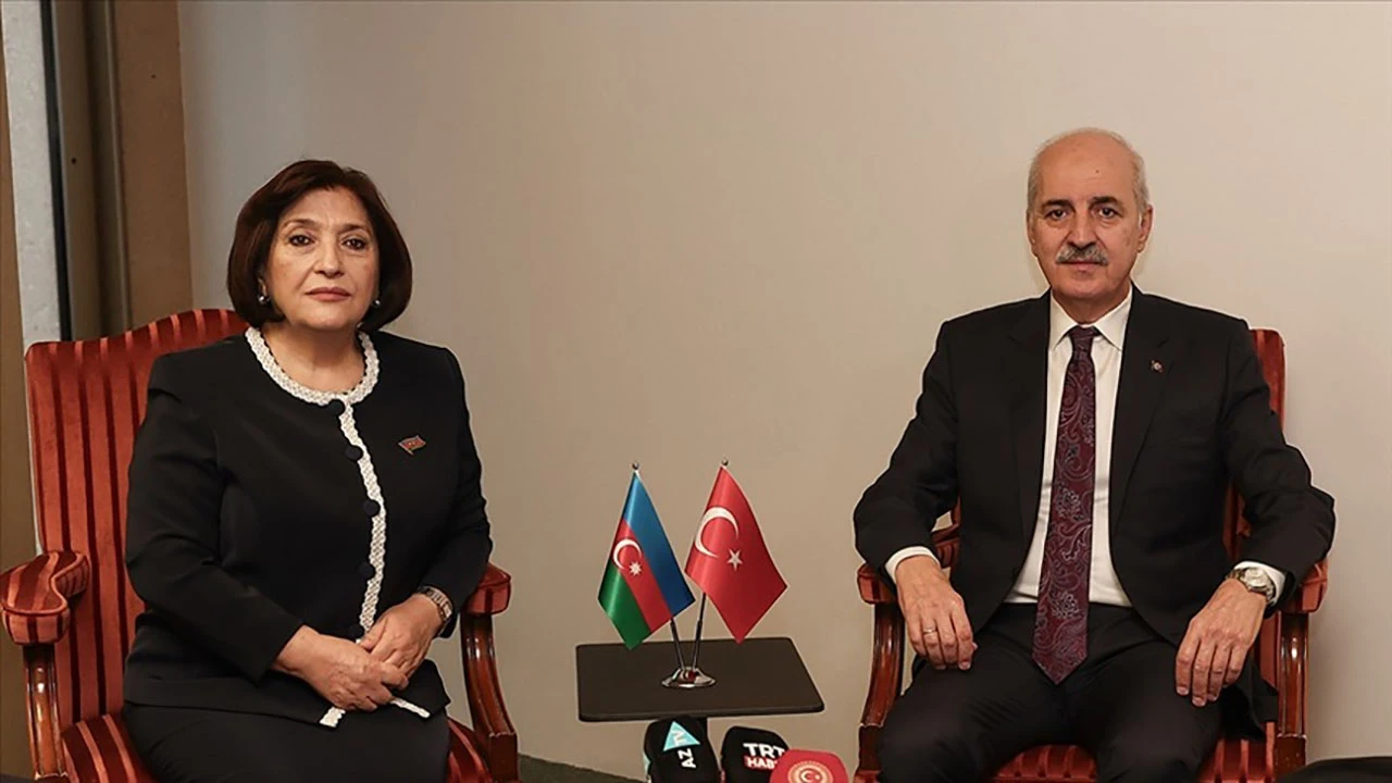 Numan Kurtulmuş, Azerbaycan Milli Meclis Başkanı ile Görüştü