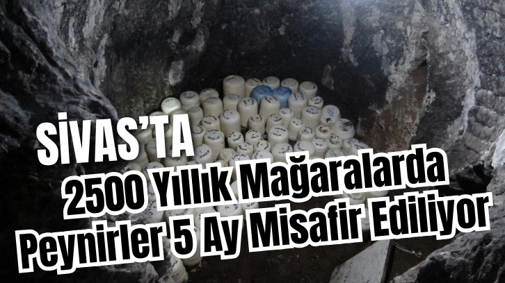 Sivas'ta 2500 Yıllık Mağaralarda Peynirler 5 Ay Misafir Ediliyor