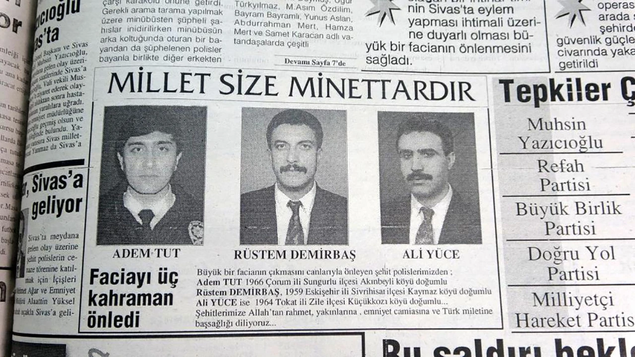 PKK, 28 Yıl Önce Sivas'ta Cumhuriyet Bayramı'nı Hedef Aldı