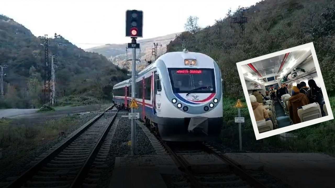 Samsun-Sivas Seferini Yapan Yolcu Treni 09.05'te Durdu