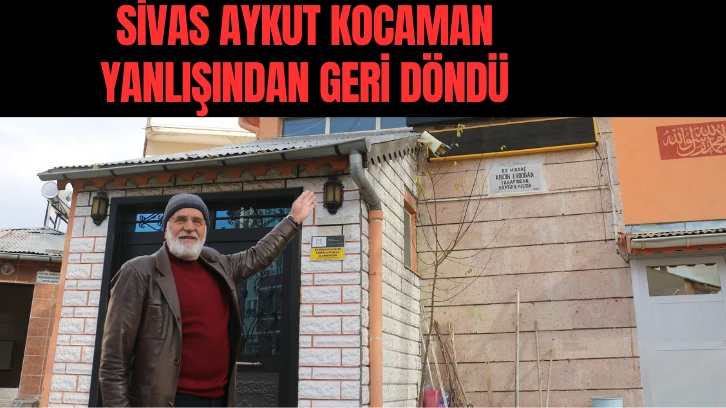 Sivas Aykut Kocaman Yanlışından Geri Döndü 