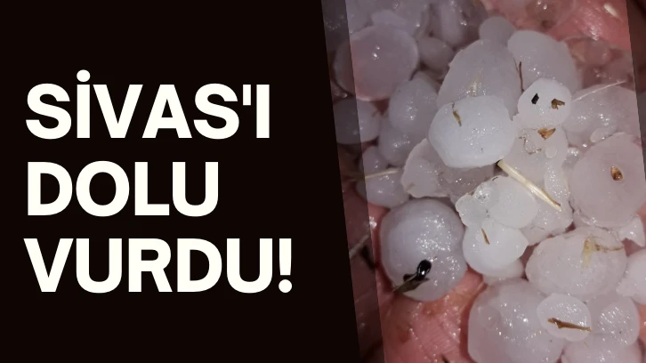 Sivas'ı Dolu Vurdu!