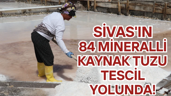 Sivas'ın 84 Mineralli Kaynak Tuzu Tescil Yolunda!