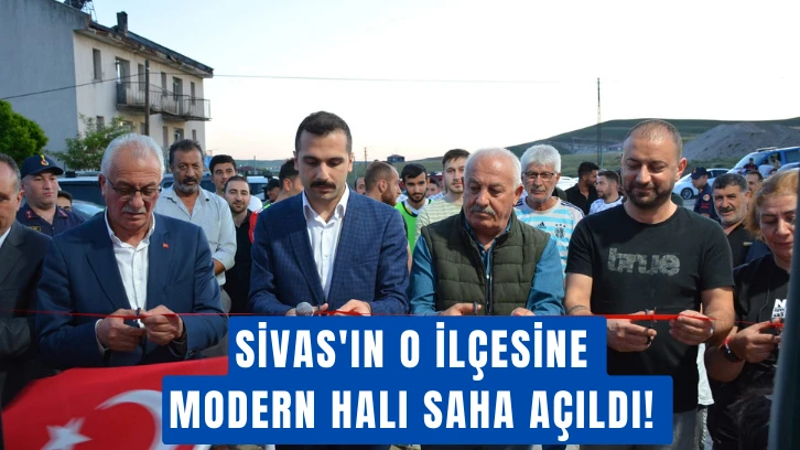 Sivas'ın O İlçesine Modern Halı Saha Açıldı! 