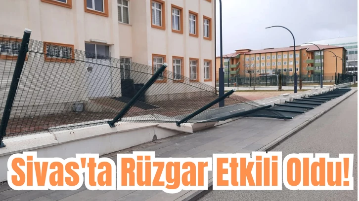 Sivas'ta Rüzgar Etkili Oldu! 