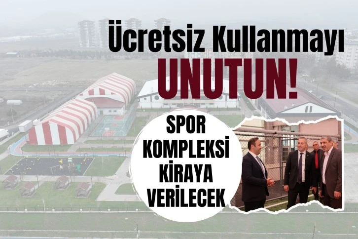 Sivas'ta Spor Kompleksi Kiraya Verilecek! Ücretsiz Kullanmayı Unutun