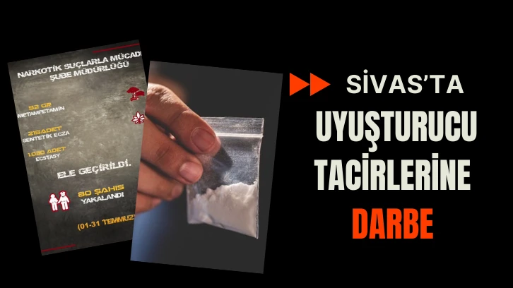 Sivas'ta Uyuşturucu Tacilerine Darbe! 