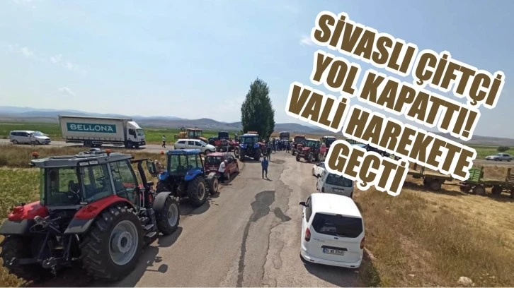 Sivaslı Çiftçi Yol Kapattı! Vali Harekete Geçti