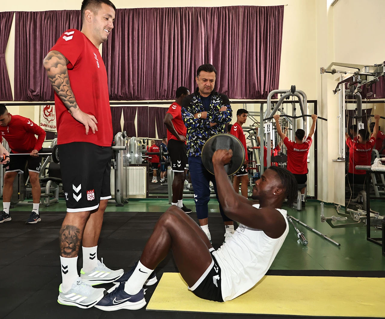 Sivasspor Fitness Salonunda Çalıştı