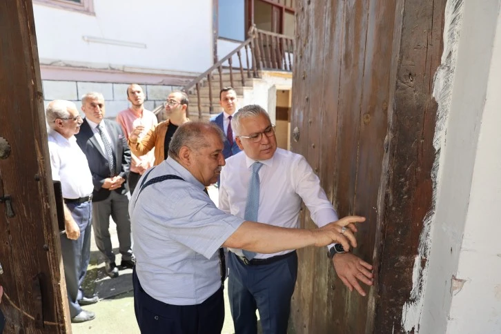 Vali Şimşek, Kangal Ağası Konağı'nı İnceledi 