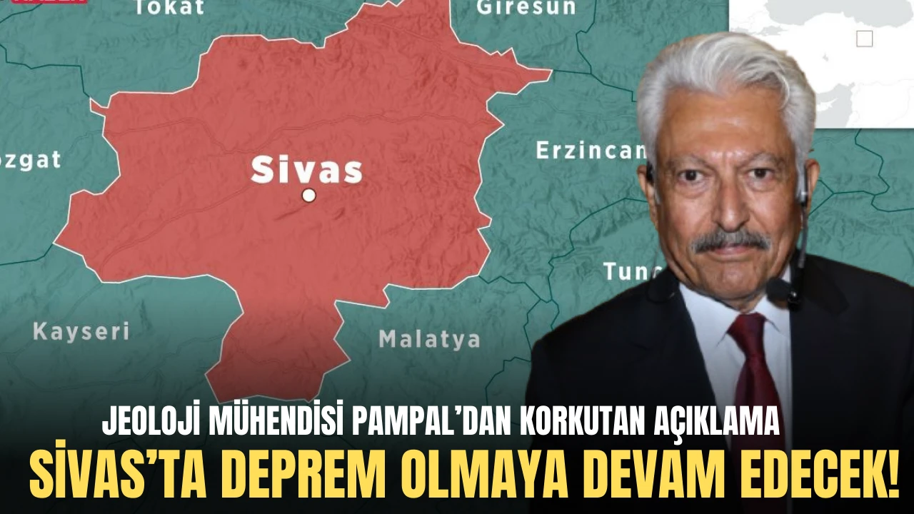 Jeoloji Mühendisi Pampal’dan Korkutan Açıklama: Sivas’ta Deprem Olmaya Devam Edecek! 