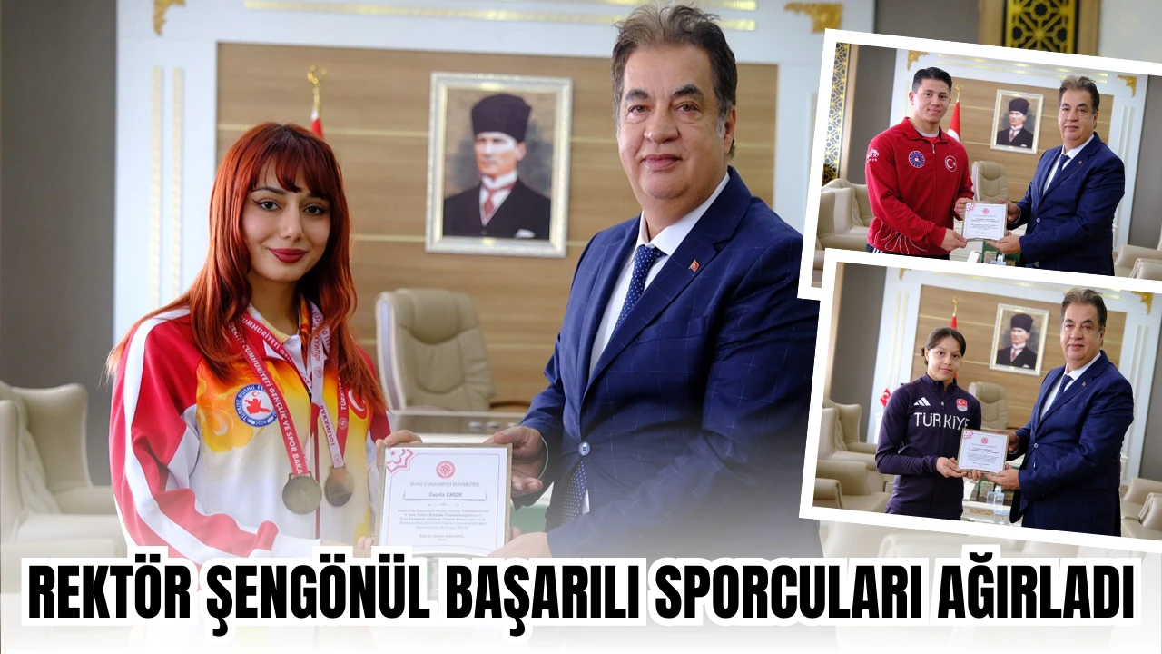 Şampiyonlardan Rektör Şengönül’e Ziyaret