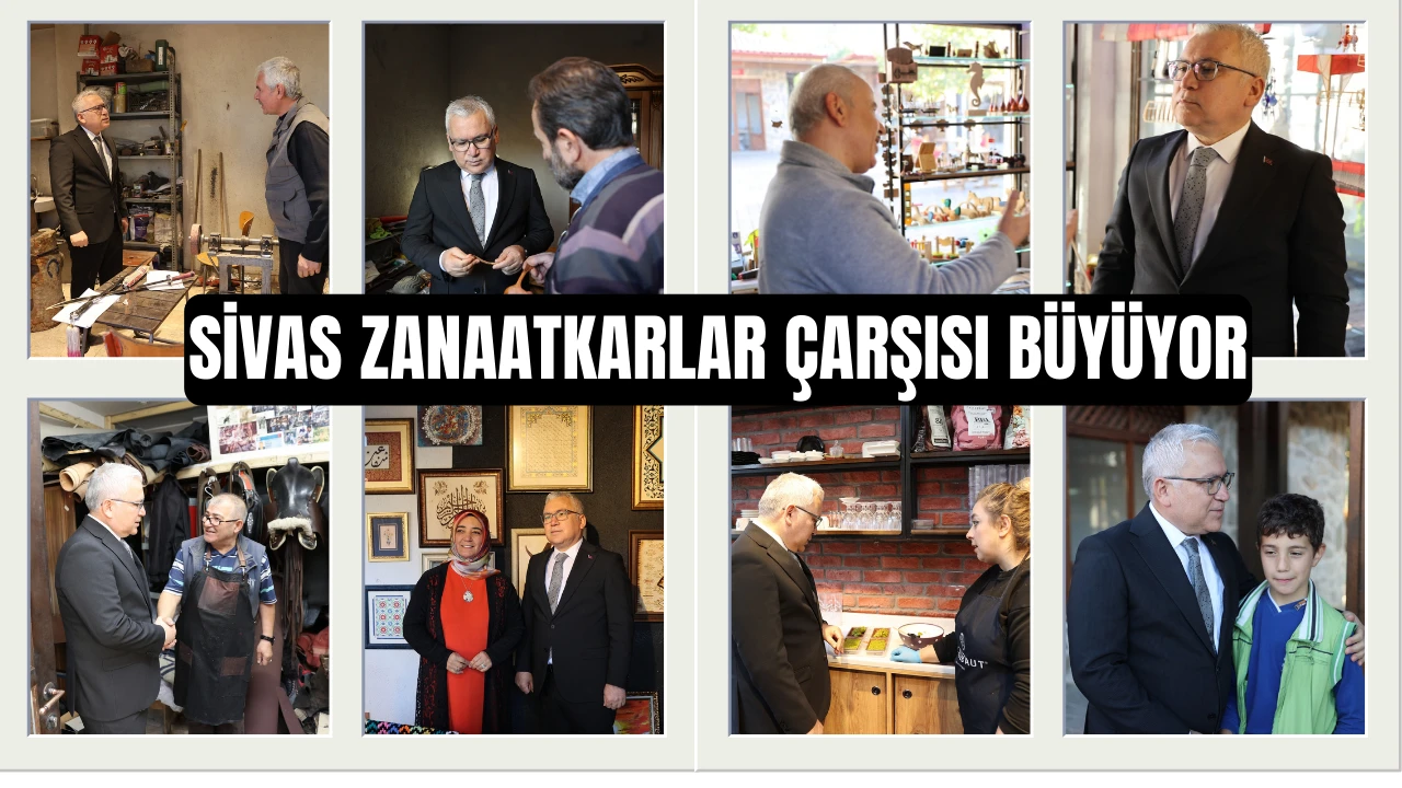 Sivas Zanaatkarlar Çarşısı Büyüyor