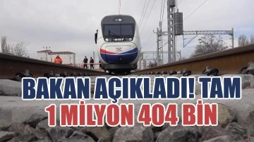 Bakan Açıkladı! Tam 1 Milyon 404 Bin 