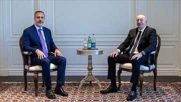 Cumhurbaşkanı Aliyev, Dışişleri Bakanı Fidan'ı kabul etti