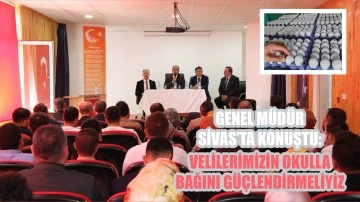 Genel Müdür Sivas'ta Konuştu: Velilerimizin Okulla Bağını Güçlendirmeliyiz