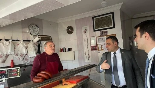 Kaymakam Türkmen ve Başkan Sevinç'ten Esnafa Ziyaret