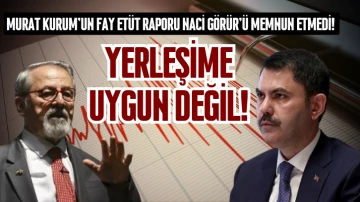 Murat Kurum'un Fay Etüt Raporu Naci Görür'ü Memnun Etmedi! Yerleşime Uygun Değil! 