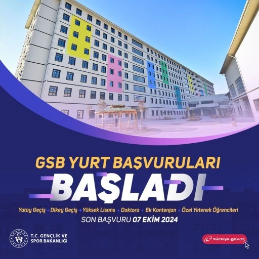 Yurt başvuruları başladı     