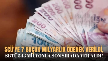 SCÜ'ye  7 Buçuk Milyarlık Ödenek Verilirken, SBTÜ 543 Milyonla Son Sırada Yer Aldı! 