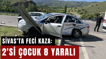 Sivas'ta Feci Kaza: 2'si Çocuk 8 Yaralı 