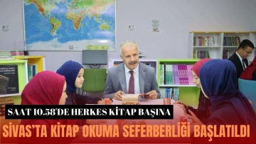 Sivas’ta Kitap Okuma Seferberliği Başlatıldı