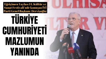 Sivas'ta Konuşan Dervişoğlu: Türkiye Mazlumun Yanında