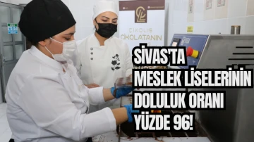 Sivas'ta Meslek Liselerinin Doluluk Oranı Yüzde 96!