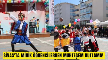 Sivas'ta Minik Öğrencilerden Muhteşem Kutlama! 