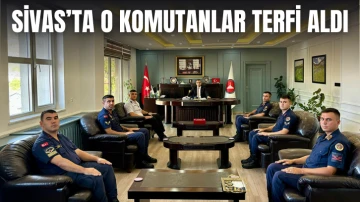 Sivas’ta O Komutanlar Terfi Aldı