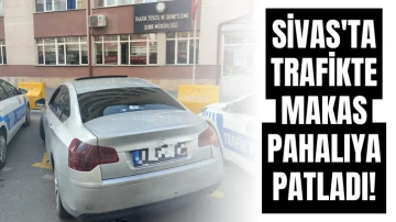 Sivas'ta Trafikte Makas Pahalıya Patladı