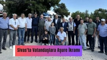 Sivas'ta Vatandaşlara Aşure İkramı