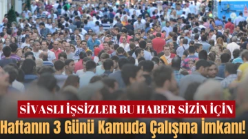 Sivaslı İşsizler Bu Haber Sizin için! Haftanın 3 Günü Kamuda Çalışma İmkanı!