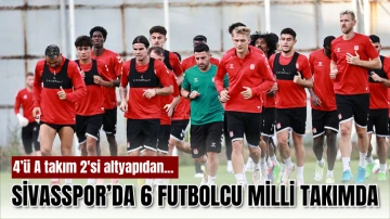 Sivasspor’da 6 Futbolcu Milli Takımda