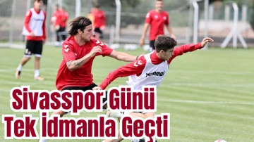 Sivasspor Günü Tek İdmanla Geçti