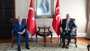 TBMM Başkanı Kurtulmuş,  Bahçeli'yi ziyaret etti