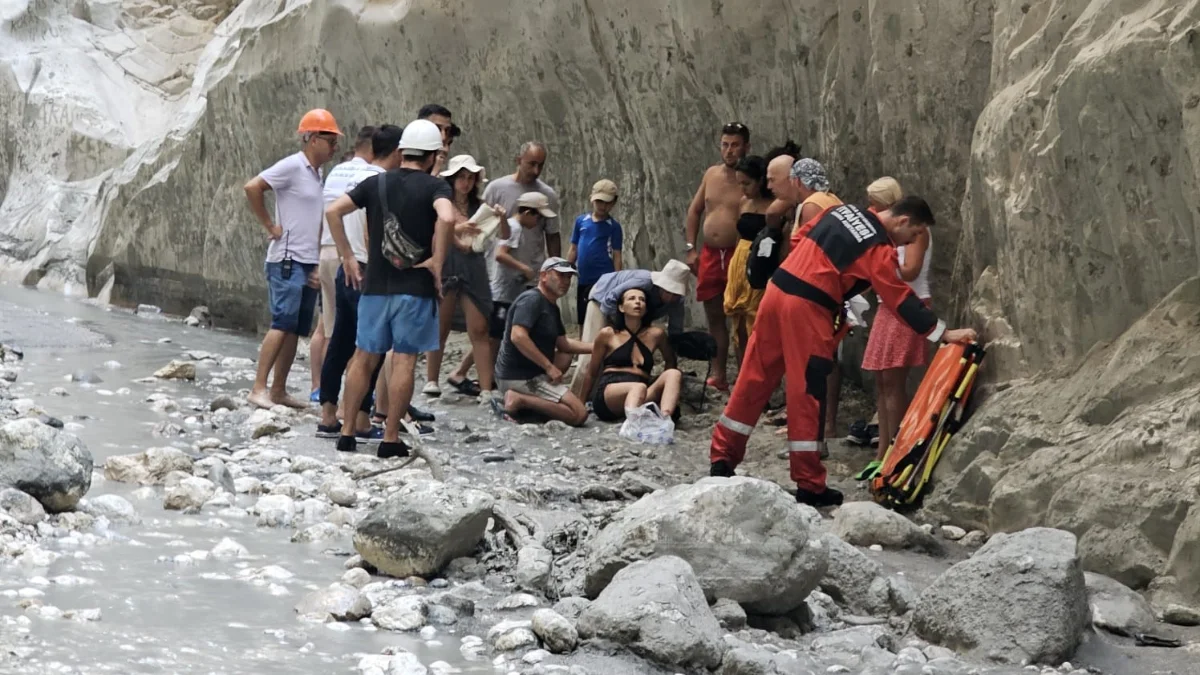 Turistin Üzerine Kaya Düştü, Kanyon Kapatıldı!