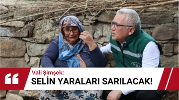 Vali Şimşek: Selin Yaraları Sarılacak! 