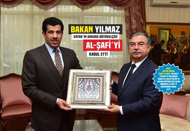 Bakan Yılmaz, Katar´ın Ankara Büyükelçisi Al-Şafi´yi kabul etti