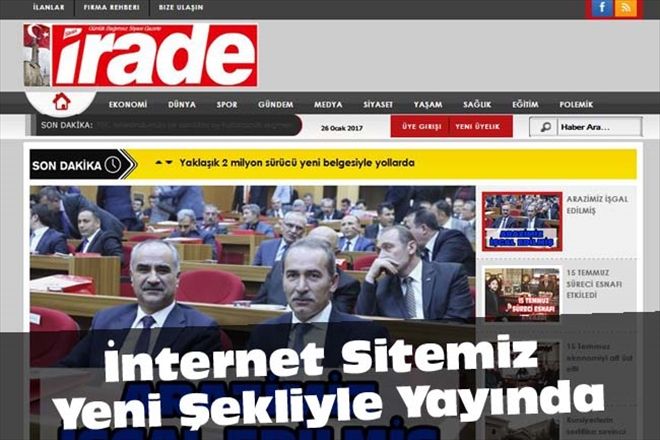 İnternet Sitemiz Yeni Şekliyle Yayında