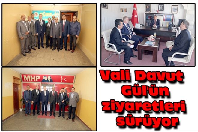 Vali Davut Gül´ün ziyaretleri sürüyor